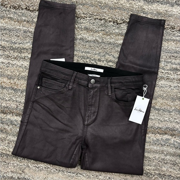 Sam Edelman The Kitten Mid Rise Skinny Ankle Deep Plum Jeans Sz 8/29 NWT - - Picture 3 of 13